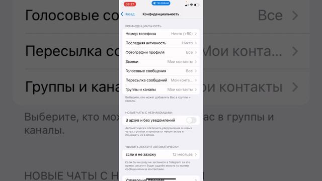 Телеграм. Настройки конфиденциальности #телеграм #настройки смотреть онлайн