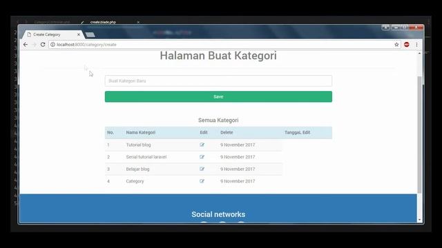 Serial Tutorial Laravel 5.5 - Membuat Blog #10 (CRUD Category 3) смотреть онлайн
