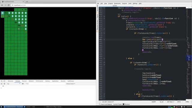 Solitaire (JavaScript Game) смотреть онлайн