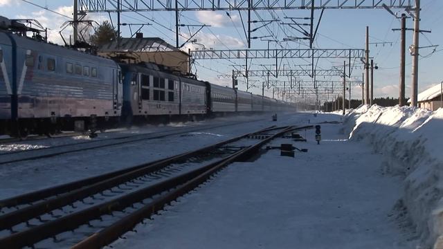 [RZD] CHS6-014 / ЧС6-014 с поездом Санкт-Петебруг - Кисловодск смотреть онлайн