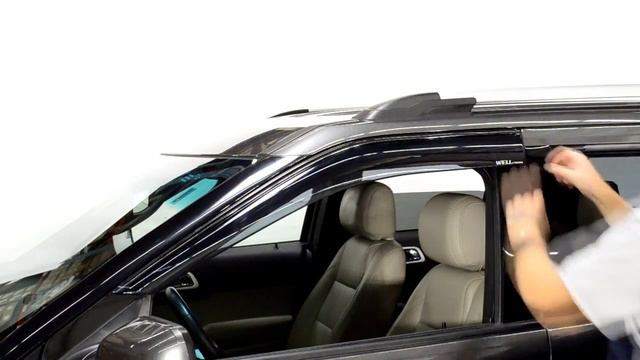 WELLvisors side window deflector vent visor Installation Video FORD EXPLORER 11-17 смотреть онлайн