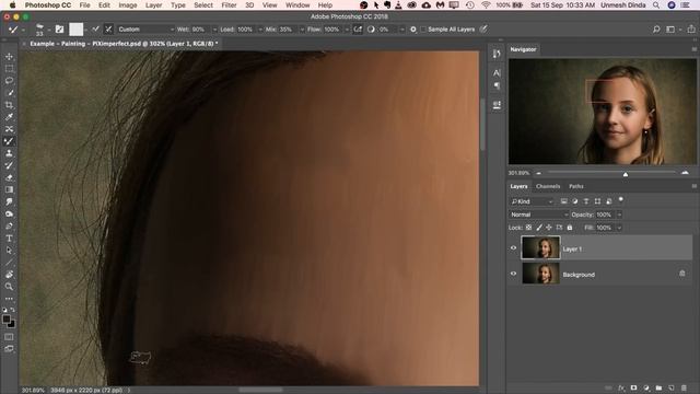 Transform a Photo to a Realistic Oil Painting - Photoshop Tutorial смотреть онлайн