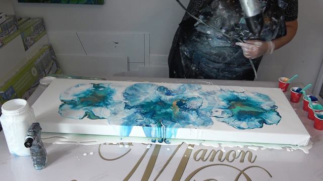 (108) Aqua Blue Passion a Beautiful Dutch Pour #acrylicpainting #Dutchpours #fluidart #manonpetitar смотреть онлайн
