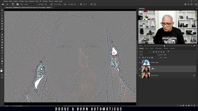 PHOTOSHOP - DODGE & BURN automáticos | Como fazer Dodge e Burn automaticamente no Photoshop | смотреть онлайн