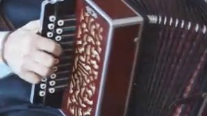 Павел Федорович Голованов. "Под пляску ребятам". Кирилловская гармонь-хромка.