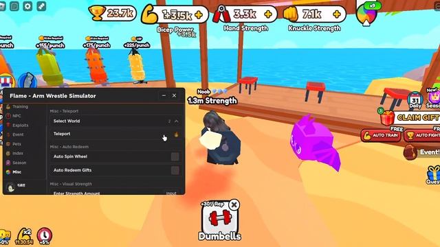 [NEW] Roblox Arm Wrestle Simulator Script ✊ (Pastebin) смотреть онлайн