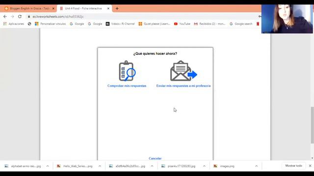 Como enviar fichas de "Liveworksheets" desde el blog. смотреть онлайн