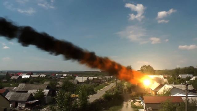 Проект "Падение метеорита со взрывом". Сделан в программе AfterEffects. смотреть онлайн