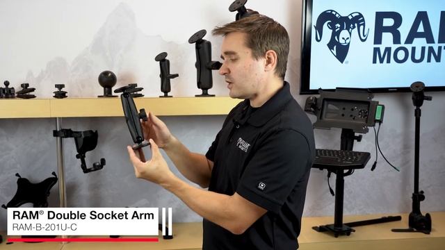 RAM® B Size Long Double Socket Arm смотреть онлайн