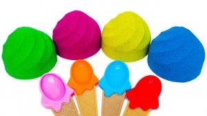 Сюрпризы из Кинетического Песка Учим Цвета с игрушками Герои в Масках Три Кота Мимимишки