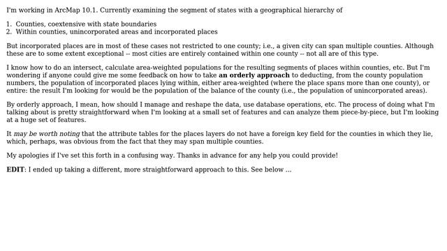 US Census Data - An orderly means of deducting the area-weighted population of segments of... смотреть онлайн