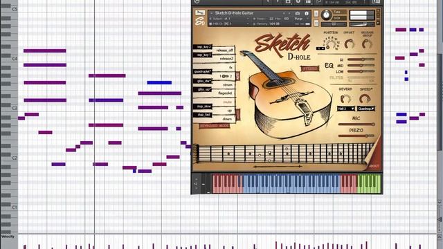 Sketch D-Hole Guitar - Performance Demo смотреть онлайн