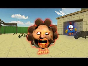 бабка GRANNY в CHICKEN GUN