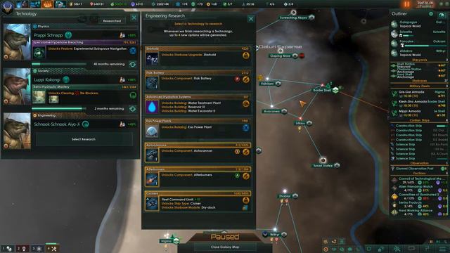 Stellaris 2.1 Alpha Mod #4 The Tech Race Begins