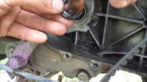 Замена левого сальника коленвала 139qmb How-to Replace left oil seal GY6