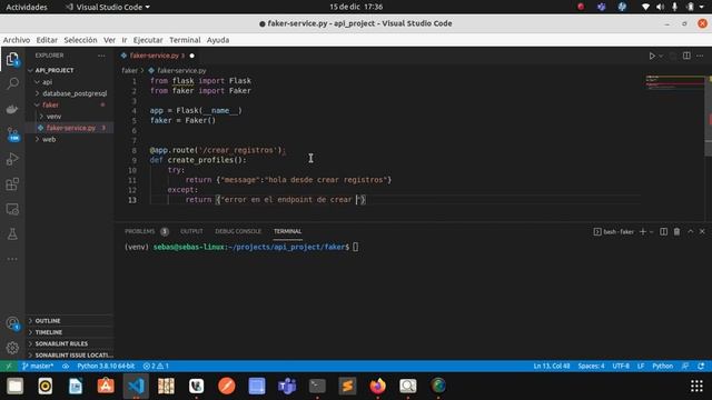 Microservicios con Python+ Flask+ Docker y Docker Compose + PostgreSQL+ Faker PARTE1 смотреть онлайн
