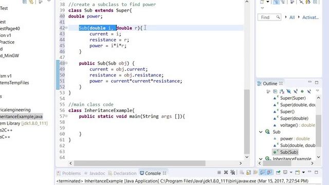 Java- Inheritance Example 2 смотреть онлайн
