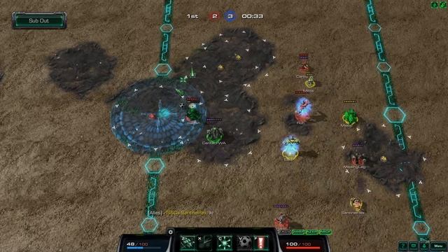 The 'Star Strikers' 5v5 soccer game, Starcraft 2 Arcade Map смотреть онлайн