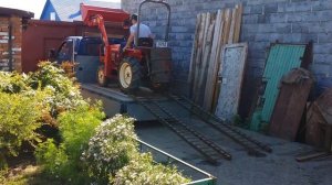 Сходни для погрузки мини-трактора