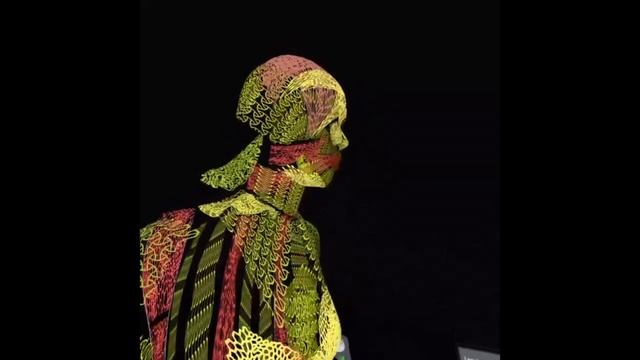 VR Fashion Design Sketch Drawing with textures. смотреть онлайн
