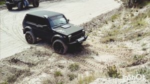Как едет турбо Нива на умеренном бездорожье