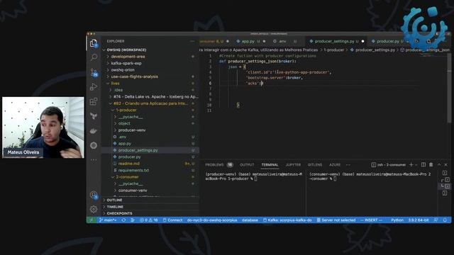 Criando uma Aplicação para Interagir com o Apache Kafka, utilizando as Melhores Práticas | Live #82 смотреть онлайн