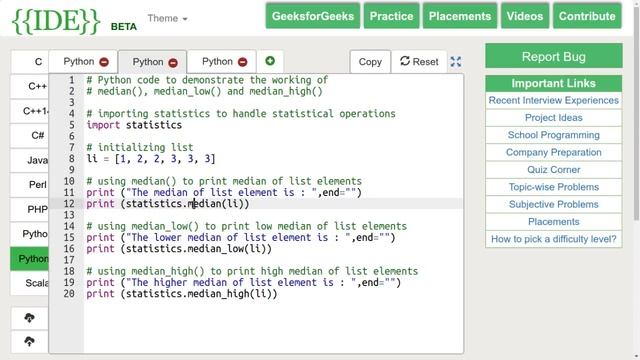 Python Programming Tutorial | Statistical Functions - Part 1 | GeeksforGeeks смотреть онлайн