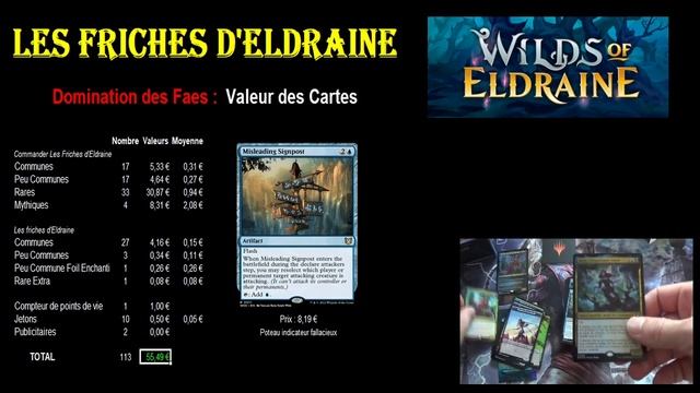 Analyse et stats du deck commander Domination des Faes, les Friches d'Eldraine, Magic The Gathering смотреть онлайн