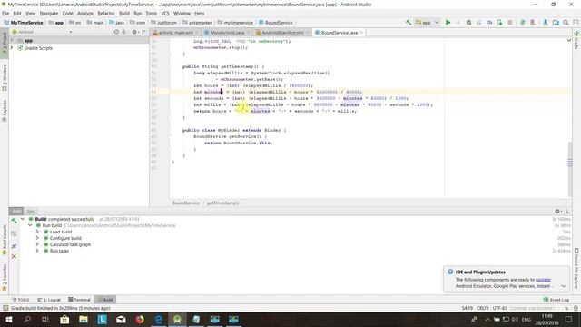 android studio bound service walkthrough смотреть онлайн