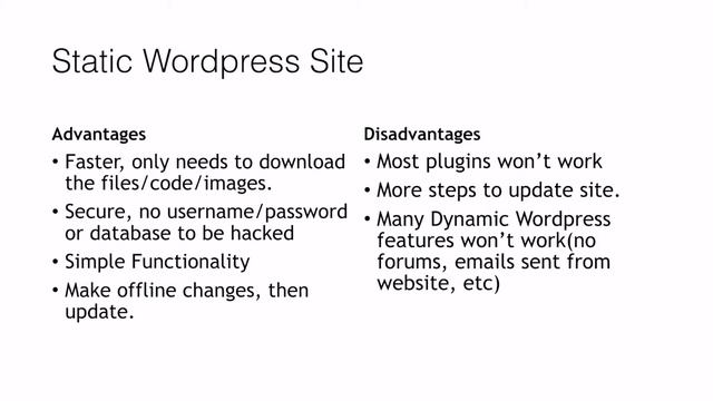 Wordpress vs Static Wordpress Website Comparison смотреть онлайн