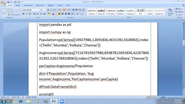 Different ways of creating DataFrame | Data handling using Pandas | Python Pandas Tutorial смотреть онлайн