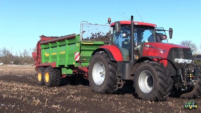 Compost strooien over de vorst. Strautmann VS 1604. Hoiting Agro BV Slochteren. смотреть онлайн