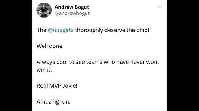 NBA PLAYERS REACT TO NIKOLA JOKIC WINNING FINALS MVP 2023 | NIKOLA JOKIC REACTION (Doncic, Magic) смотреть онлайн