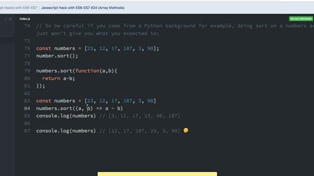 Javascript Hack with ES6 Array #19 смотреть онлайн