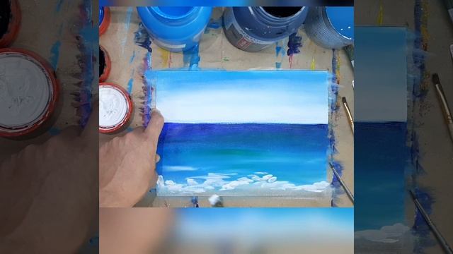 МОРЕ |Как нарисовать|Пошаговый урок| смотреть онлайн