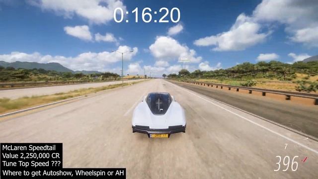 MAX TUNED McLaren Speedtail - Forza Horizon 5 Tuning To BREAK Top Max Speed Limitation - Dragrace