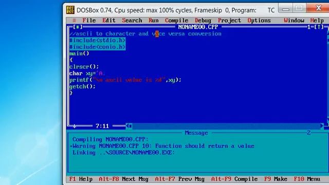 Convert ASCII to character and Character to ASCII in c смотреть онлайн