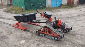 Гусеницы "Крутец" на мотоблоке МБ-90 "Мул" КАДВИ, подготовка к зиме...