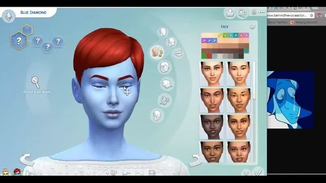 ☾ SIMS 4 CAS | YELLOW DIAMOND & BLUE DIAMOND ☽ смотреть онлайн