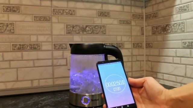 Кипячение 1 литра воды Электрочайник Tefal KI750D30 смотреть онлайн