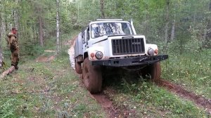 ГАЗ 33081 "ЕГЕРЬ". Крутой выезд.
