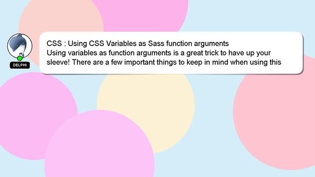 CSS : Using CSS Variables as Sass function arguments смотреть онлайн