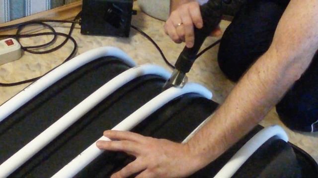 Подшивка саней волокуш трубами ПВХ