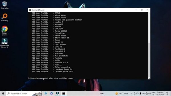 CMD: One command to find all saved Wifi Passwords in window 7,8,10,11| Find out Wifi Password.