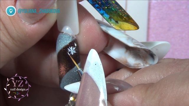 НОГТИ - Амбре аэропуффингом и декор смотреть онлайн