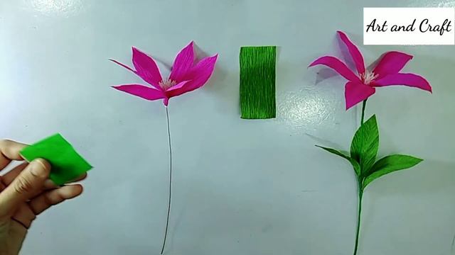 How To Make Clematis Paper Flowers | Art And Craft