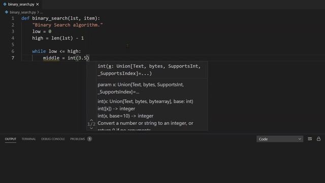 Binary Search Algorithm in Python (simple) смотреть онлайн