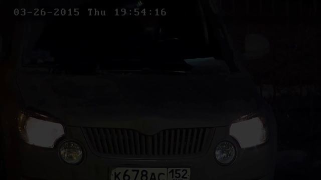 Пример записи поворотной IP камеры HIKVISION  DS-2DE7184 день ночь