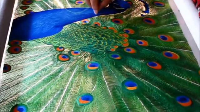 71052 - Blue Peacock Fanning his Tail смотреть онлайн
