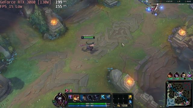 ? NVIDIA GeForce RTX 3080 [Laptop, 130W] - League of Legends gameplay benchmarks (1080p) смотреть онлайн